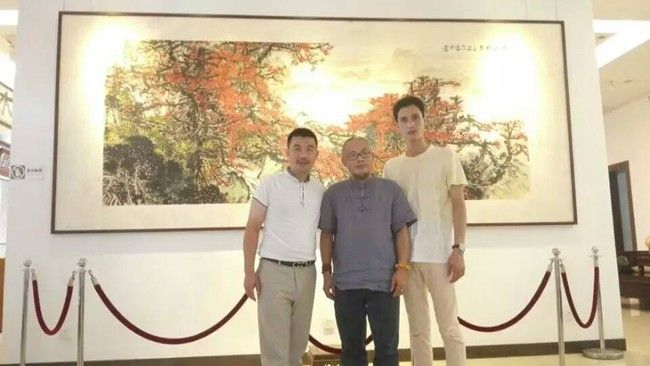 谢总与油画大师徐唯辛